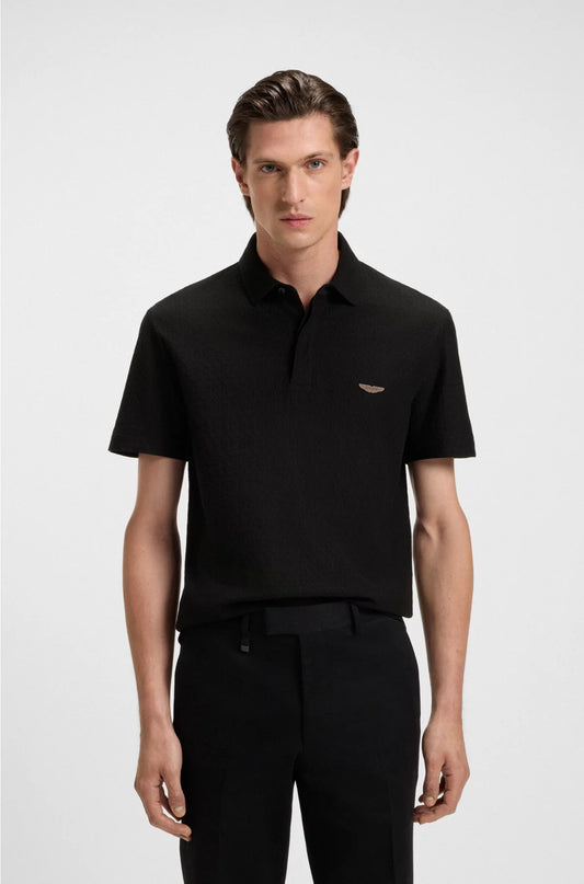 POLO SHIRT IN COTTON AND SILK